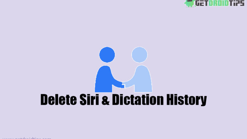 Delete Siri & Dictation History