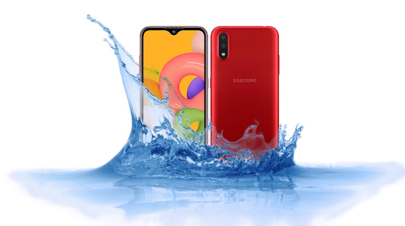 Is Samsung Galaxy A01 Waterproof device?