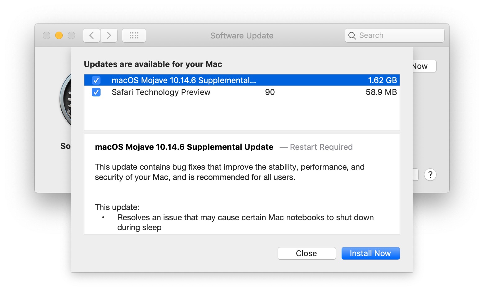 macos update macos update