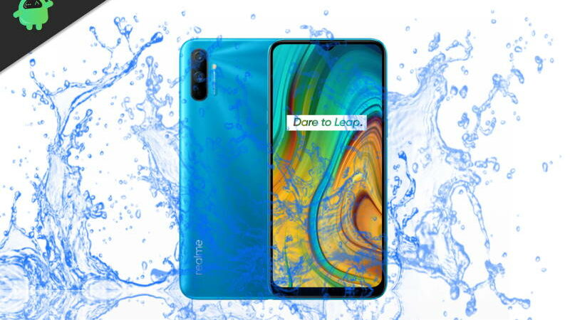 Did Realme C3 launch with waterproof test?