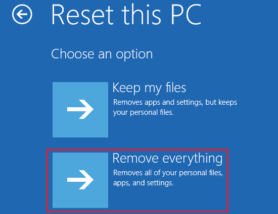 Reset Windows 10 no password method