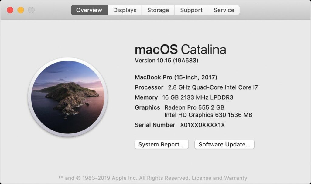 upgrade MacOS Catalina