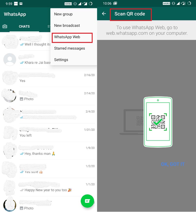 Download Whatsapp on Tablet