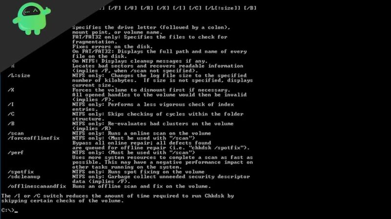 Basic Chkdsk Command: Examples, options and More