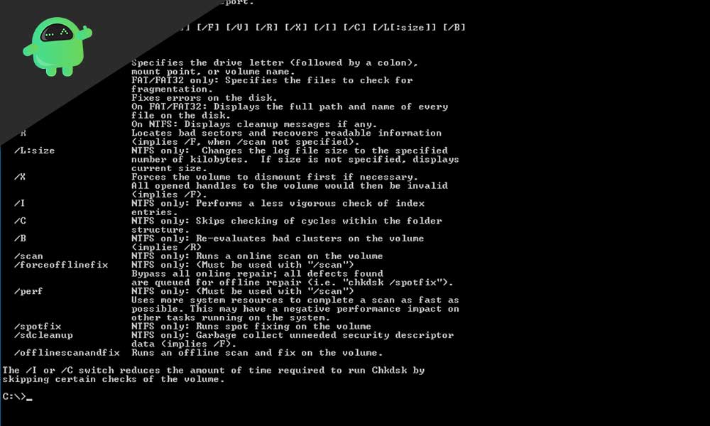 Basic Chkdsk Command: Examples, options and More