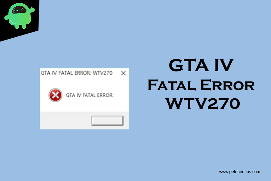 GTA IV Fata Error WTV270