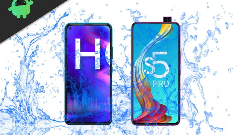 Is Infinix Hot 9 or Infinix S5 Pro a Waterproof device