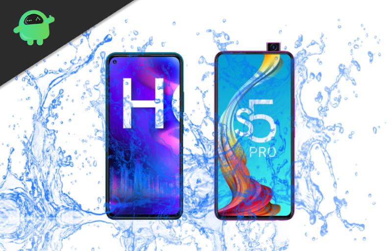 Is Infinix Hot 9 or Infinix S5 Pro a Waterproof device