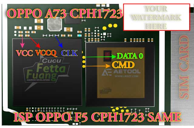 Oppo A73 ISP PinOUT to Hard Reset / FRP Bypass [CPH1723]