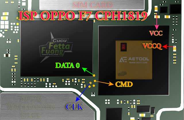 Oppo F7 ISP Pinout Image