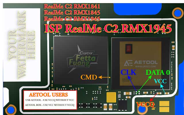 Realme C2 ISP PinOUT to Hard Reset / FRP Bypass [RMX1945]