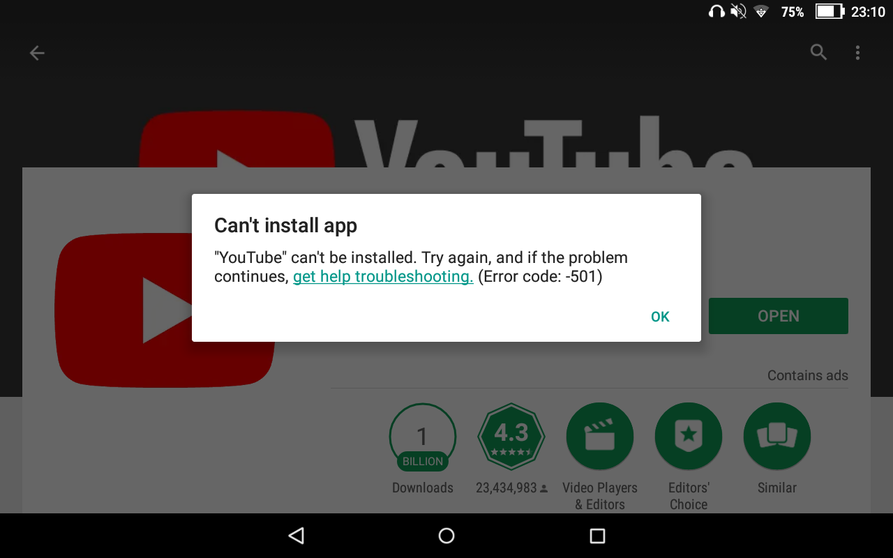 Я не могу установить или обновить YouTube на своем телефоне Android? Как исправить?