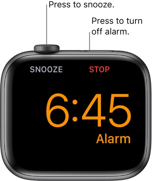 Set an alarm on Apple Watch