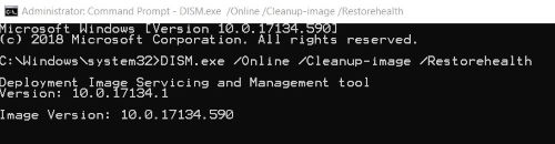 clean update error Code 0x8007007e and 0x80073712