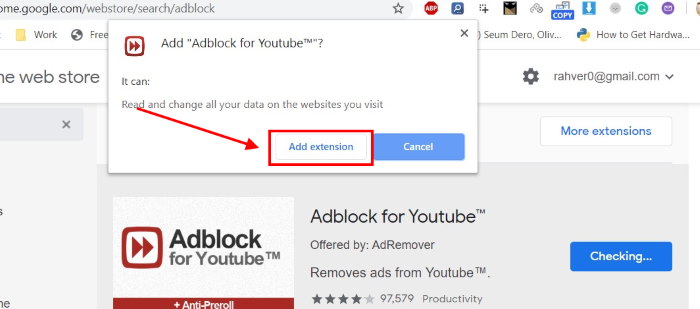 add adblocker extension bypass ads chrome