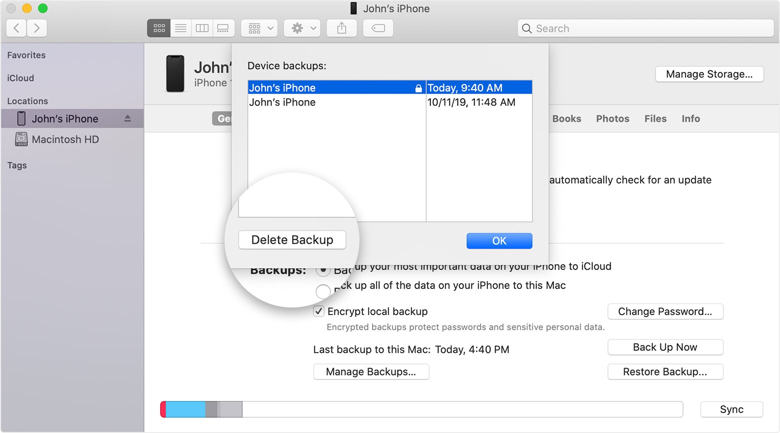 How to archive a backup in itunes using iPhone, Windows, iPad and Mac