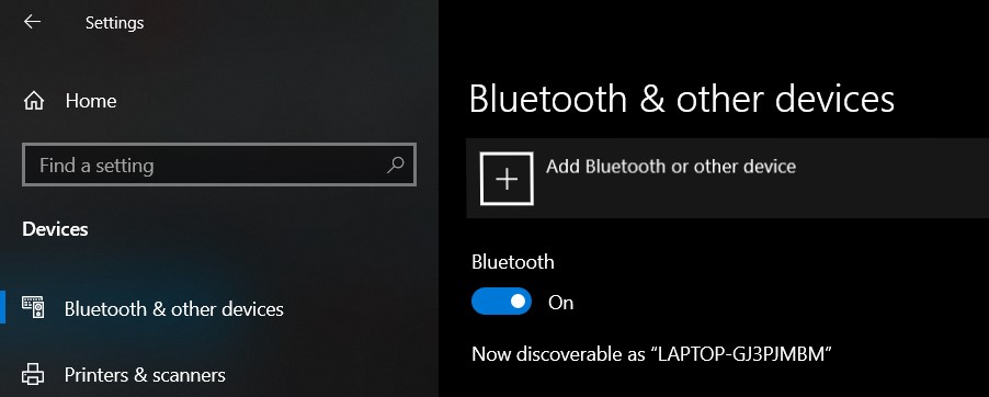 bluetooth and othr devices