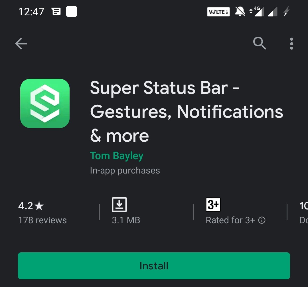 Android Device Status Bar 