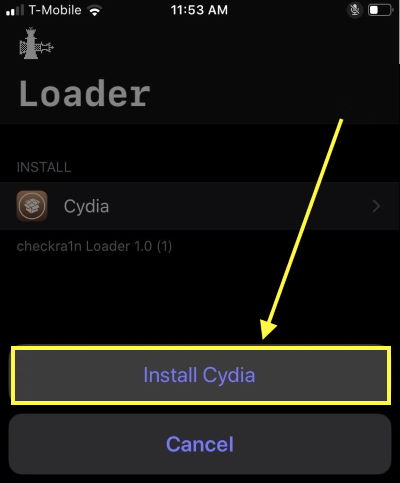 installing cydia with android
