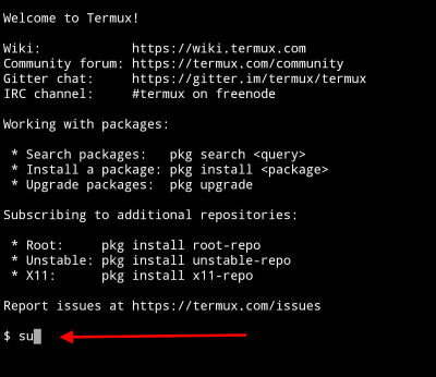 start checkra1n termux connection