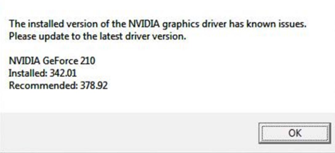NVIDIA Graphics driver known issues