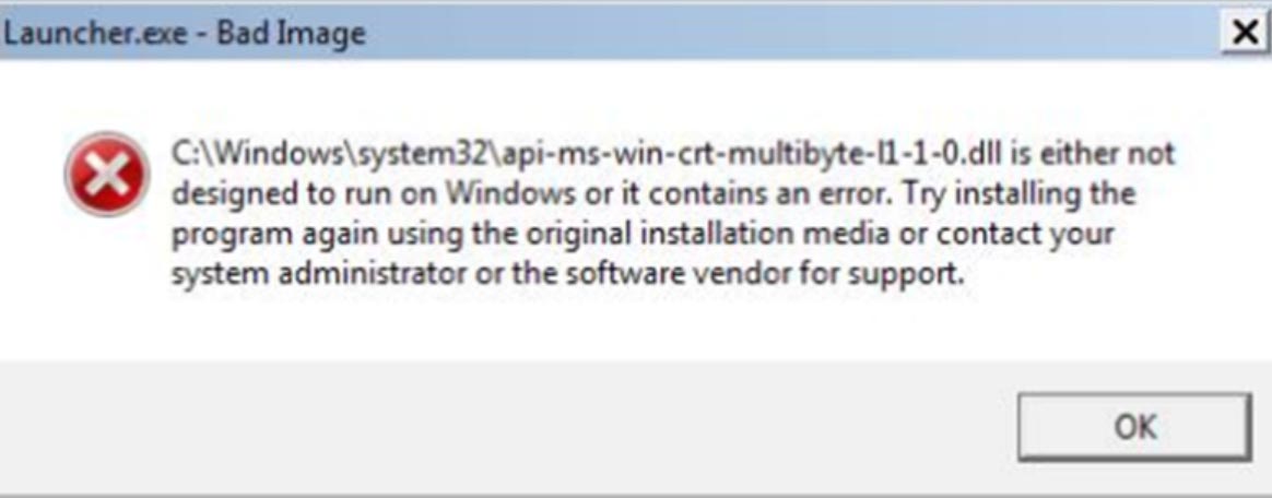 Launcherexe bad image
