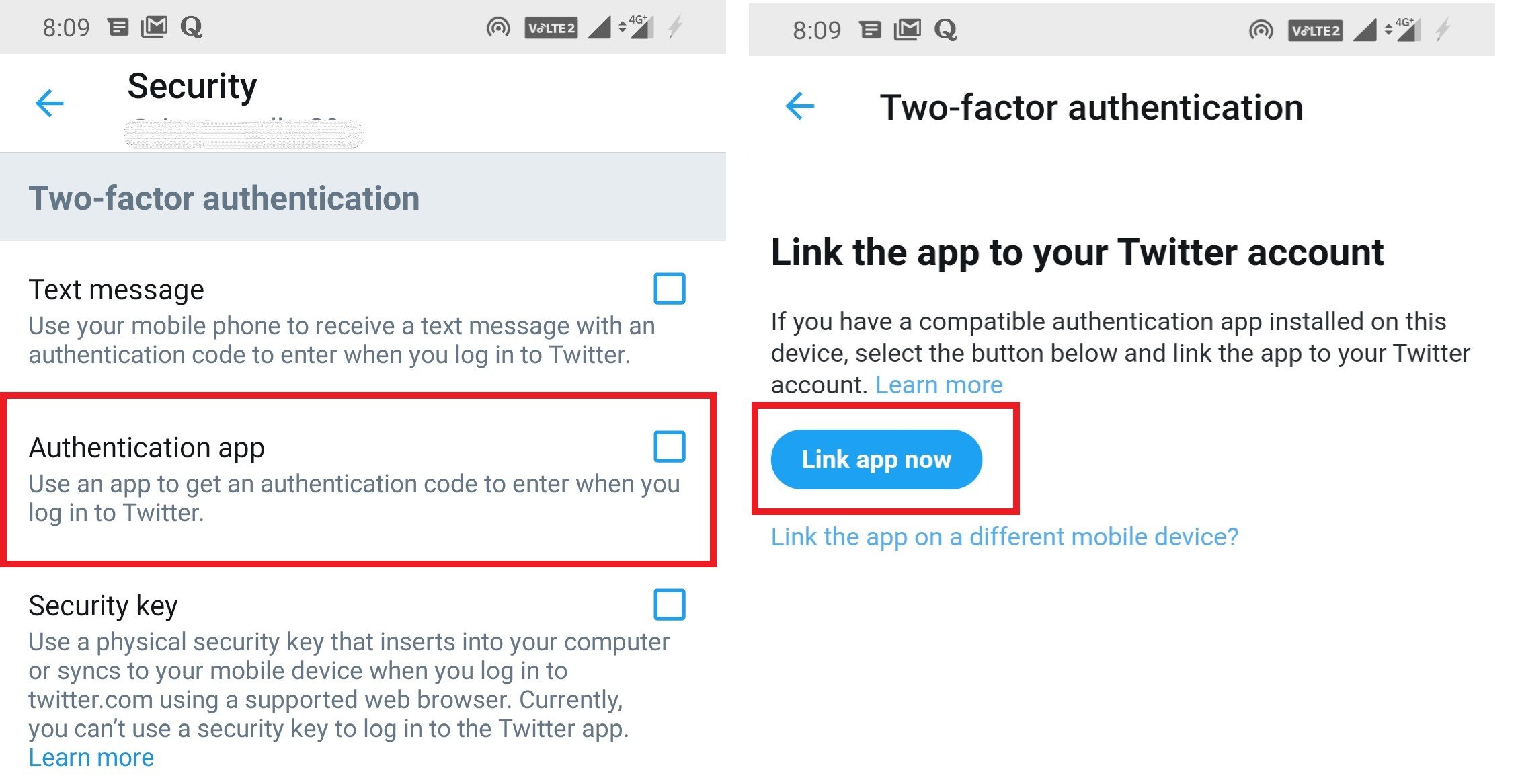 Link Authenticator App for Twitter