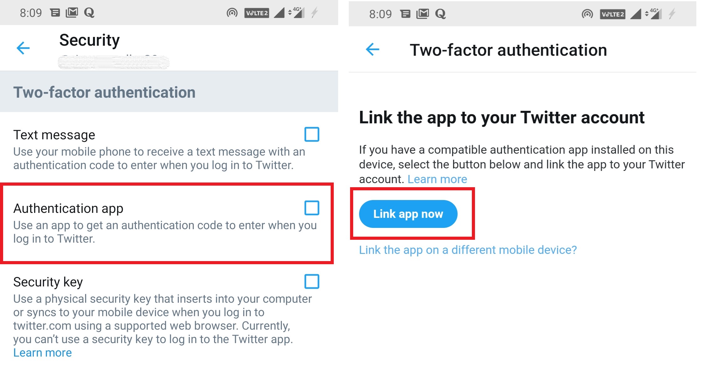 Link Authenticator App for Twitter