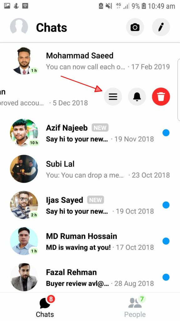 how to unread a message on facebook messenger