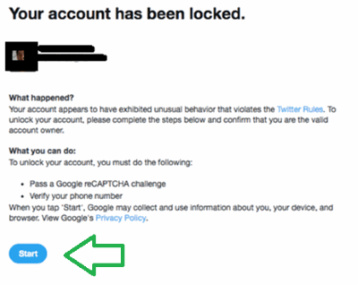 twitter account locked bypass method