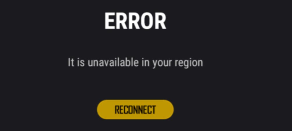 PUBG Lite Fatal Error Unavailable in Region