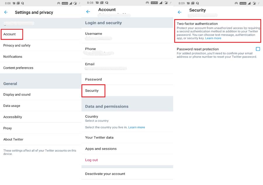 How to Setup 2FA for Twitter Account