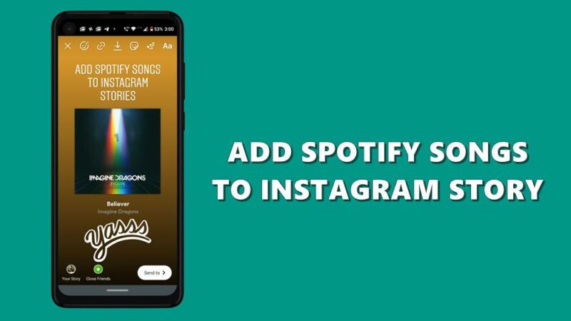 spotify songs instagram story