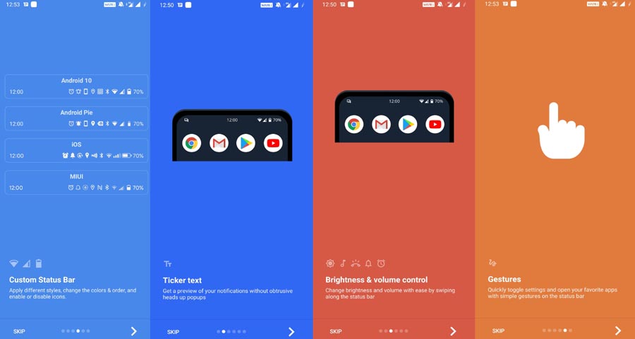 Функции Super Status Bar