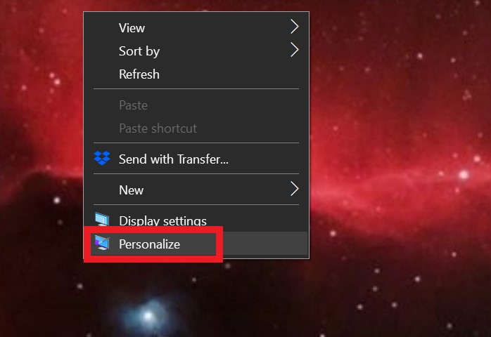 Personalize display settings