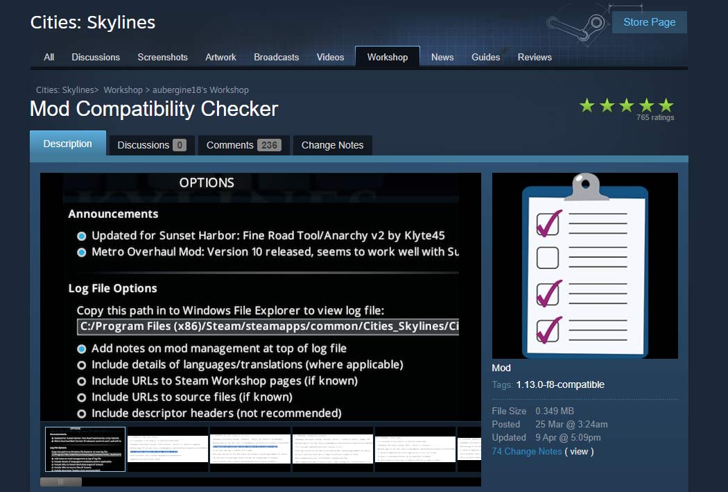 Cities Skylines Mod Compatibility Checker Tool: How to Use it?