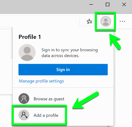 How to Use Multiple User Profiles in Microsoft Edge