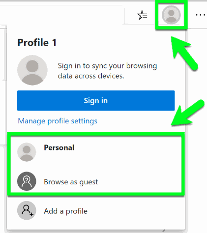 How to Use Multiple User Profiles in Microsoft Edge