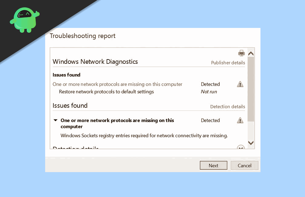 How to Fix Network Protocols Missing Error in Windows 10