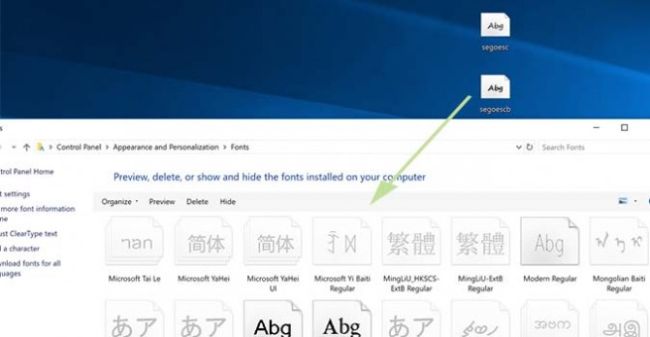 How to install and manage fonts in Windows 10