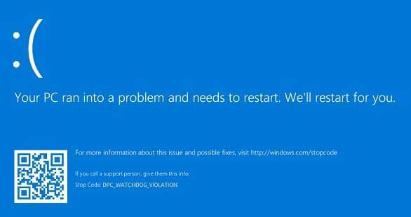 How to fix a DPC Watchdog Violation Error Windows 10