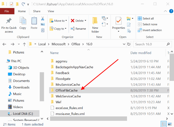 Fix Microsoft Teams file keep showing locked error delete cache