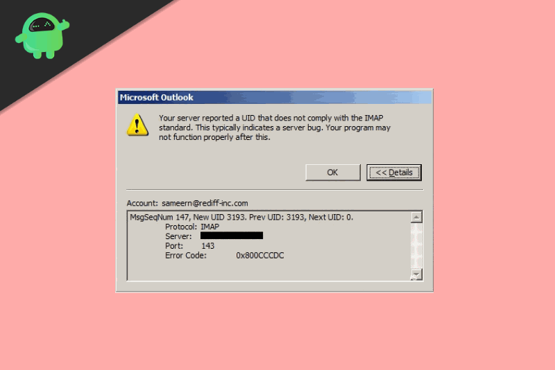 Как найти сервер IMAP. Outlook Error 0x8004010f. Connection Error Outlook. Outlook the connection to the incoming IMAP Server was Dropped.