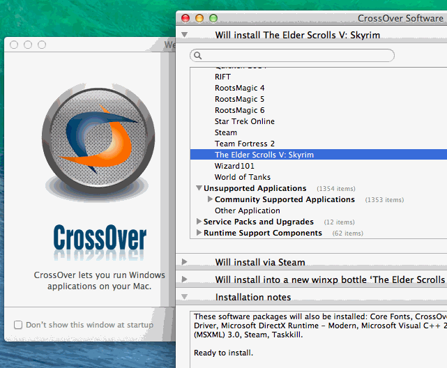 Run Windows Softwares On macOS using crossover
