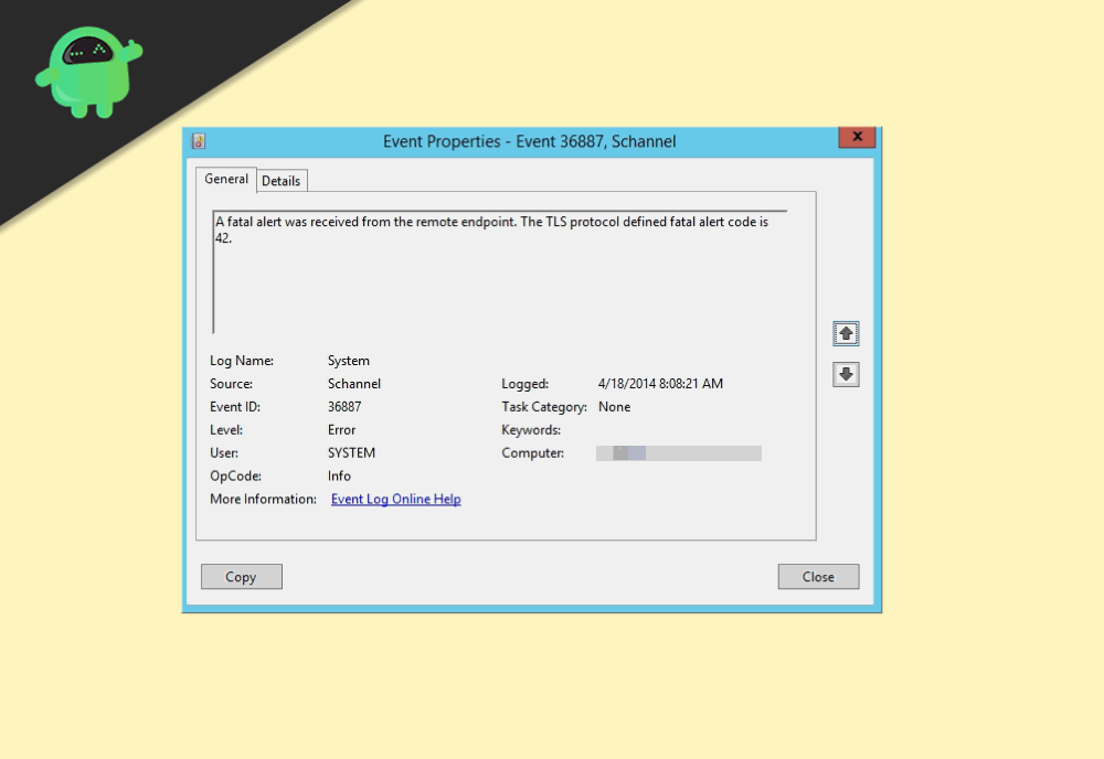 SChannel Error 36887 (Fatal Alert 40, 42, 49) How to Fix