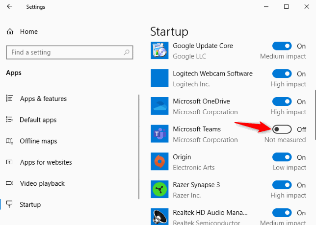 How to Stop Microsoft Teams From Starting Automatically on Windows 10