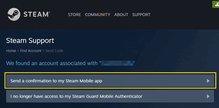  Recover Steam Account Lost Password via mobile app