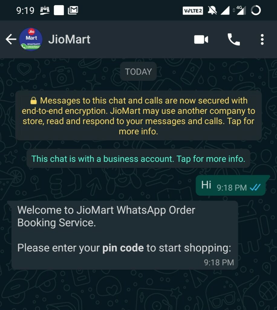заказать онлайн в JioMart