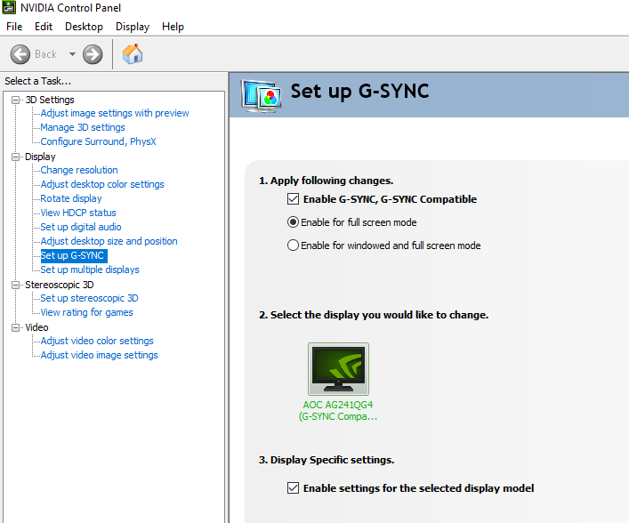 disable GSync Engine Error 0x887a0005