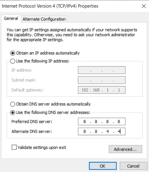 dns address